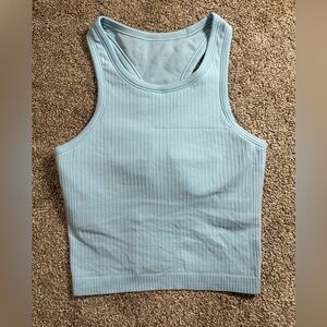 Lululemon light blue crop top